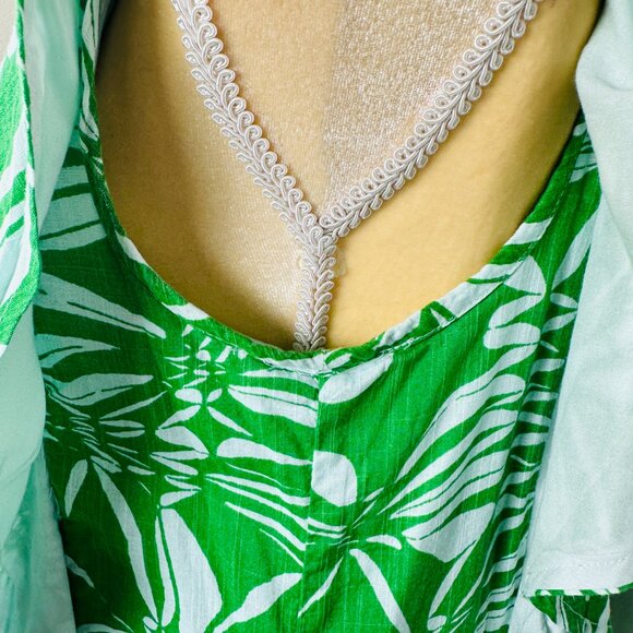 Anthropologie Maeve Dress Women's XS The Cassandra Butterfly Maxi Green Pleated - Picture 5 of 14